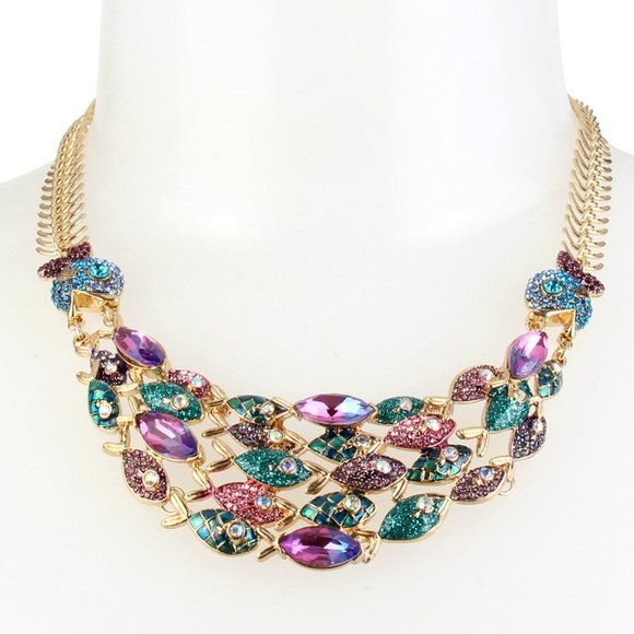 Betsey Johnson Jewelry - Betsey Johnson School of Fish Statement Necklace